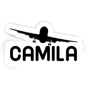 Camila Sticker Airplane Image