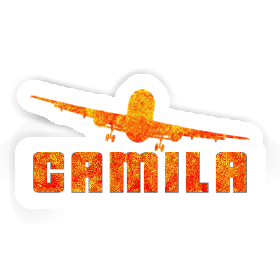 Sticker Camila Airplane Image