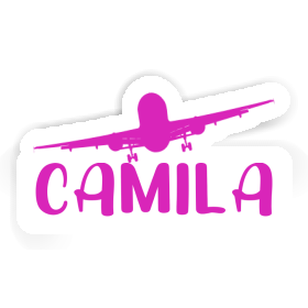 Sticker Camila Airplane Image