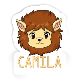 Camila Autocollant Tête de lion Image