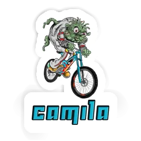 Downhill Biker Sticker Camila Image