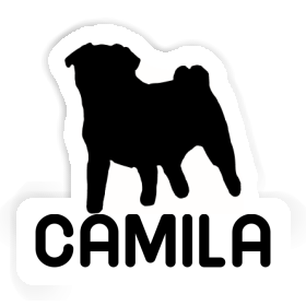 Camila Aufkleber Mops Image