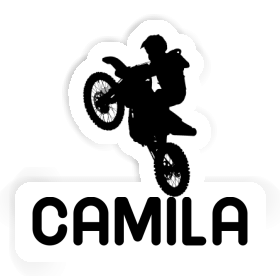 Autocollant Motocrossiste Camila Image