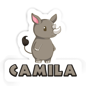 Camila Sticker Rhinozeros Image