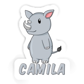 Sticker Rhinoceros Camila Image