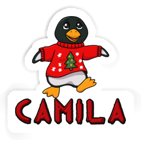 Autocollant Camila Pingouin de Noël Image