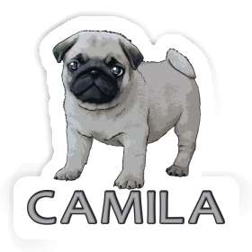 Camila Sticker Pug Image