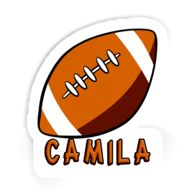 Rugby Ball Sticker Camila Image