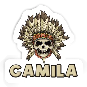 Camila Aufkleber Kinder Totenkopf Image