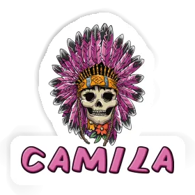 Camila Sticker Lady Totenkopf Image