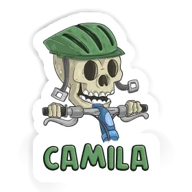 Sticker Bicycle Rider Camila Image