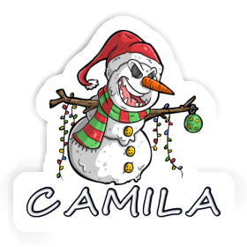 Bonhomme de neige Autocollant Camila Image