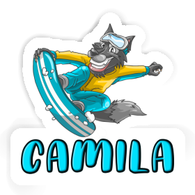 Sticker Snowboarder Camila Image