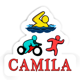 Camila Autocollant Triathlète Image