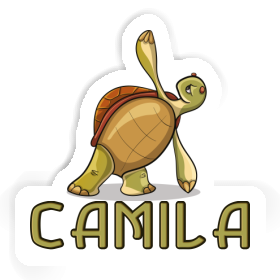 Sticker Camila Yoga Turtle Image