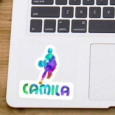 Aufkleber Basketballspieler Camila Laptop Image