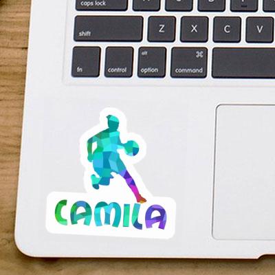 Sticker Basketball Player Camila Notebook Image