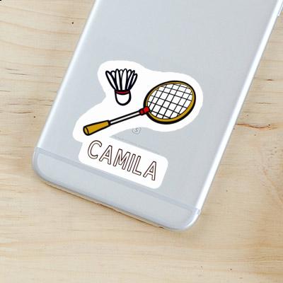 Camila Sticker Badminton Racket Notebook Image