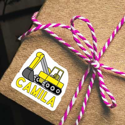 Sticker Excavator Camila Notebook Image