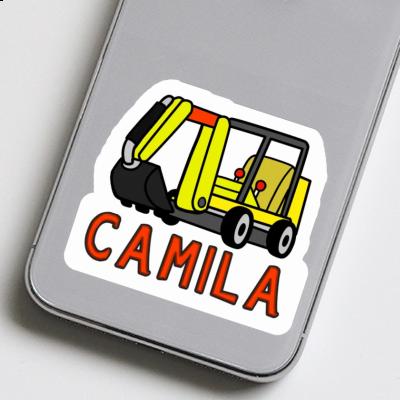 Sticker Camila Mini-Excavator Notebook Image