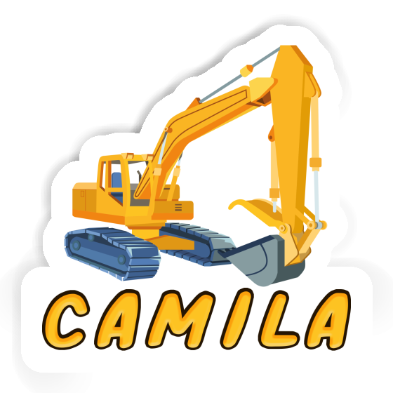 Excavator Sticker Camila Laptop Image