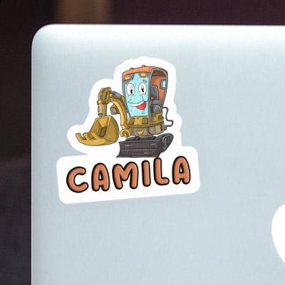 Sticker Camila Excavator Notebook Image