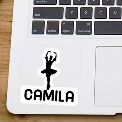 Sticker Ballerina Camila Laptop Image