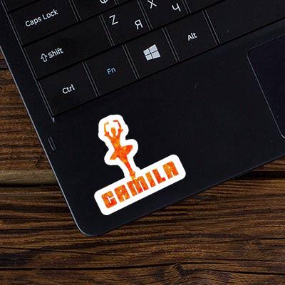 Sticker Ballerina Camila Laptop Image