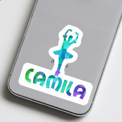 Sticker Ballerina Camila Laptop Image