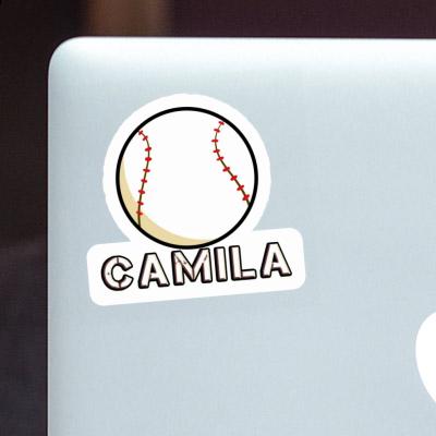 Balle de baseball Autocollant Camila Notebook Image