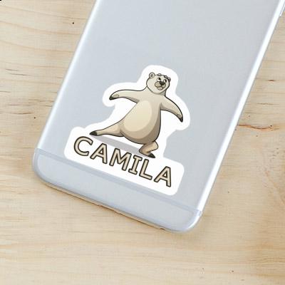 Yoga Bear Sticker Camila Image