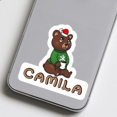 Weihnachtsbär Sticker Camila Laptop Image