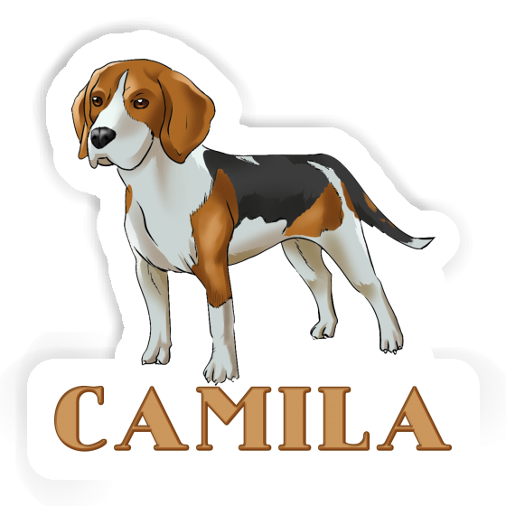 Camila Sticker Beagle Dog Laptop Image