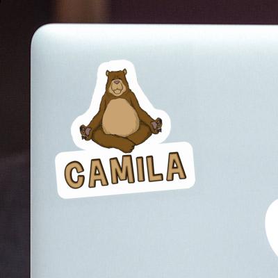 Camila Sticker Yoga Bear Image