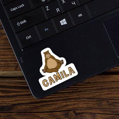 Camila Sticker Yoga Bear Image