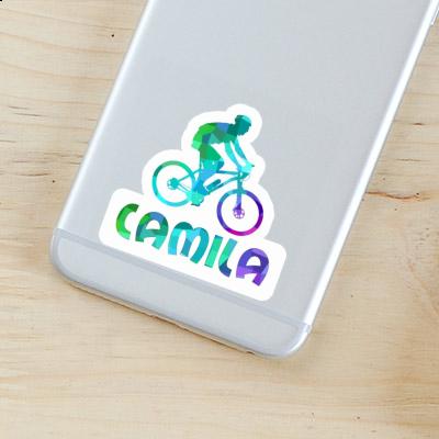 Biker Sticker Camila Notebook Image