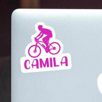 Sticker Biker Camila Laptop Image