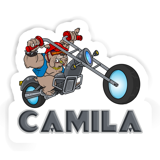 Sticker Camila Motorbike Rider Image