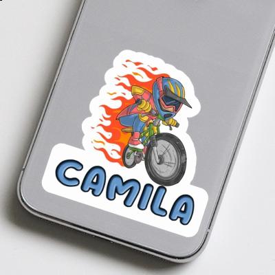 Aufkleber Biker Camila Laptop Image