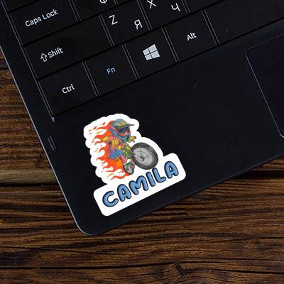 Sticker Downhiller Camila Laptop Image