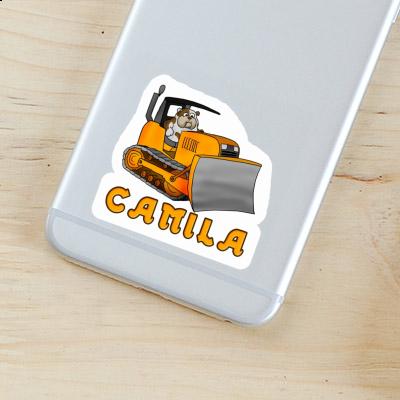 Sticker Camila Bulldozer Notebook Image