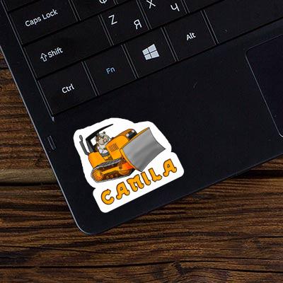 Sticker Camila Bulldozer Notebook Image