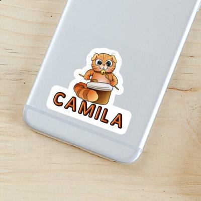 Drummer Cat Sticker Camila Notebook Image