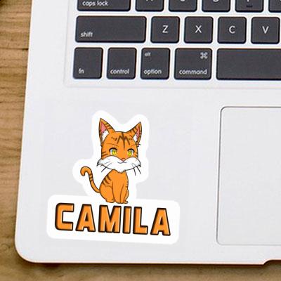 Aufkleber Katze Camila Laptop Image