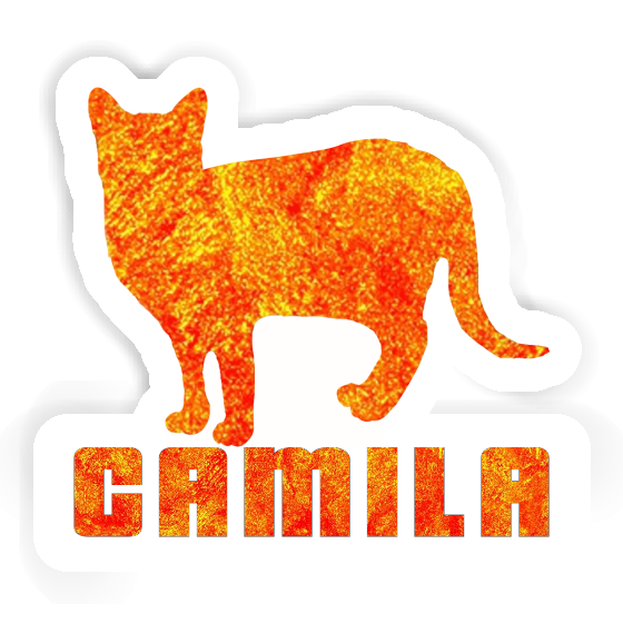 Cat Sticker Camila Notebook Image