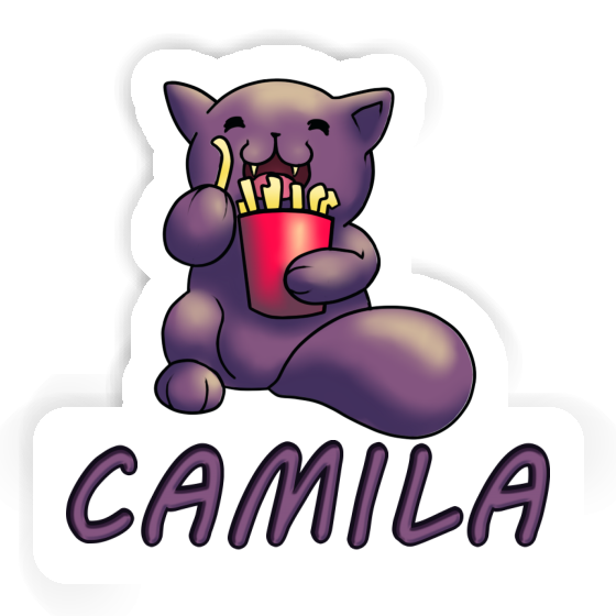 Camila Autocollant Chat Notebook Image