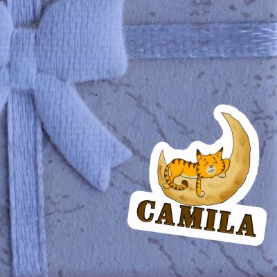 Sticker Sleeping Cat Camila Notebook Image