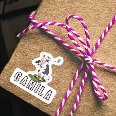 Camila Sticker Golf Cow Laptop Image