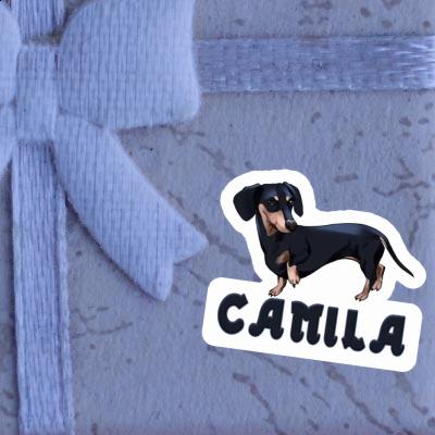 Camila Sticker Dachshund Laptop Image