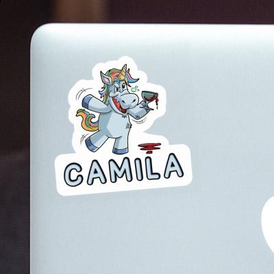 Wine Unicorn Sticker Camila Laptop Image